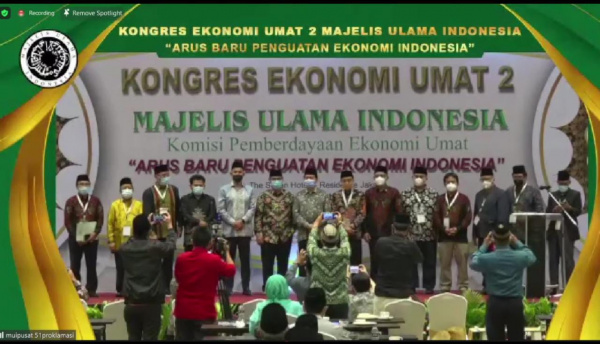 Wapres KH Ma'ruf Amin, Tutup Kongres Ekonomi Umat II MUI