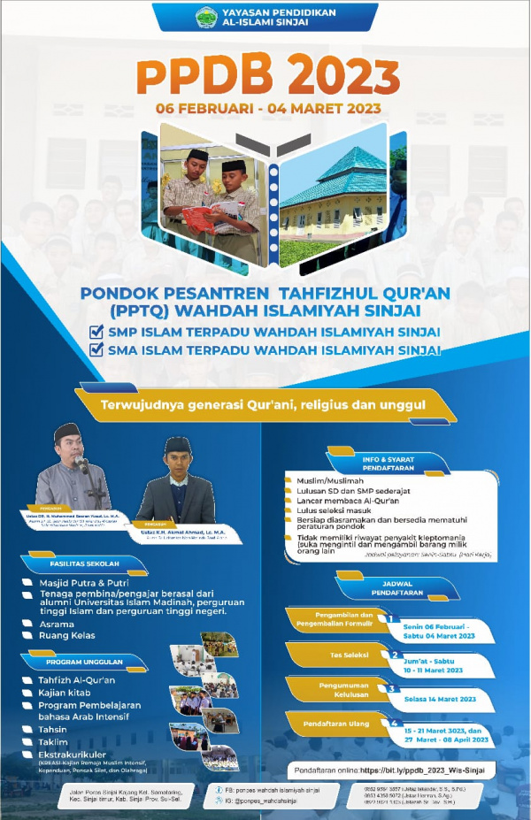 (Info) Sekolah SMP SMA IT Unggul Di Sinjai