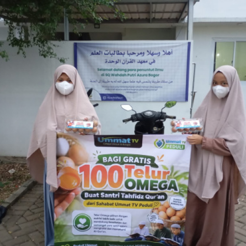 (Ummat TV Peduli) Gerakan 100 Pesantren, dan 10.000 Butir Telur OMEGA: Mari Hadirkan Gizi Terbaik untuk Para Santri
