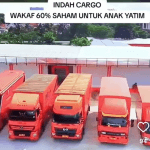 Indah Cargo Logistik 60% Saham  Perusahaan Milik Anak Yatim