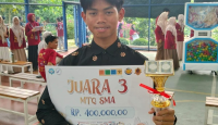 Muhammad Faishal Hanif Raih Juara 3 MTQ Tingkat SMA se-Jabodetabek di SMA IT Nurul Fikri Depok