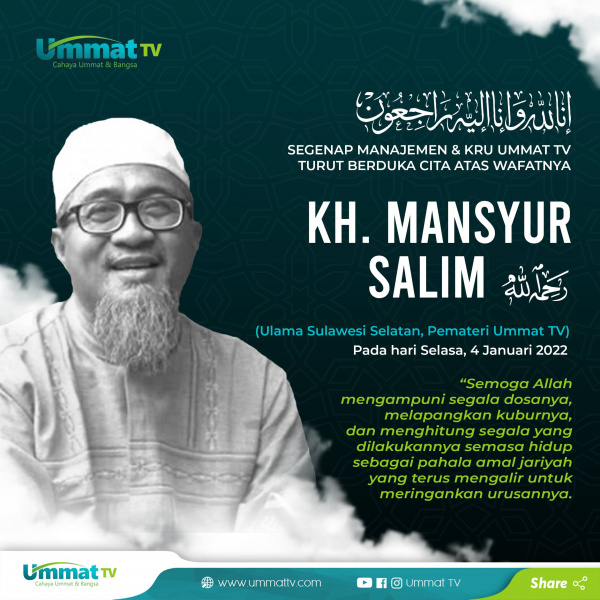 Ustadz Mansyur Salim, Gurunya para Ustadz itu Telah Pergi