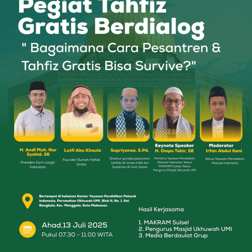 (Event) Undangan Dialog: "Bagaimana Cara Pesantren & Tahfiz Gratis Bisa Survive?"
