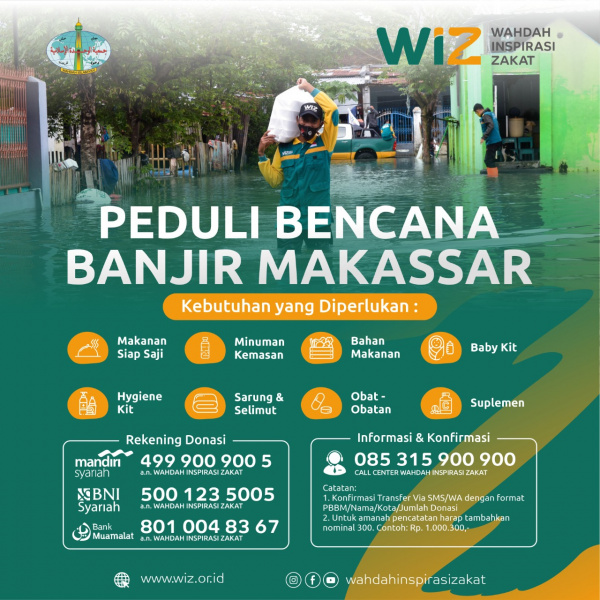 Ribuan Warga Makassar Terdampak Banjir Mengungsi, Ayo Bantu