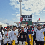 Santri SQ Wahdah Cibinong Bogor Ikuti Aksi Bela Palestina di Monas Jakarta