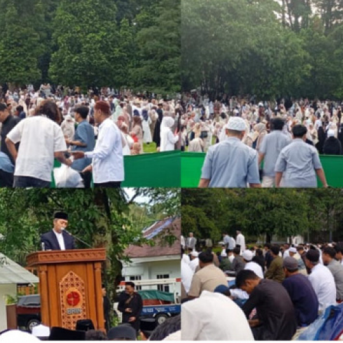 Shalat Idul Fitri 1447 H di Kebun Raya Bogor Dipadati Ribuan  Jamaah, Prof. Arif Satria Jadi Khotib