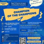 Jangan Lewatkan Hari Ini Ada Evant Muslimah di UIKA  : CHAMPION OF THE CHAMPIONS