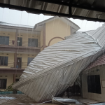 (Gambar) Musibah Angin Kencang, Melanda Gedung Ponpes Tahfidz Cibinong Bogor