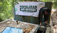 Alirkan Kebahagiaan, BMH Yogyakarta Salurkan Air Bersih Kepada Warga Terdampak Kekeringan Gunungkidul