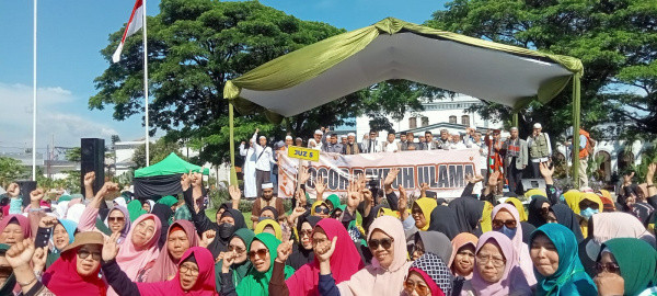 Ribuan Majelis Taklim Ikuti Bogor Ngaos Qur'an di Halaman Alun-alun Kota Bogor