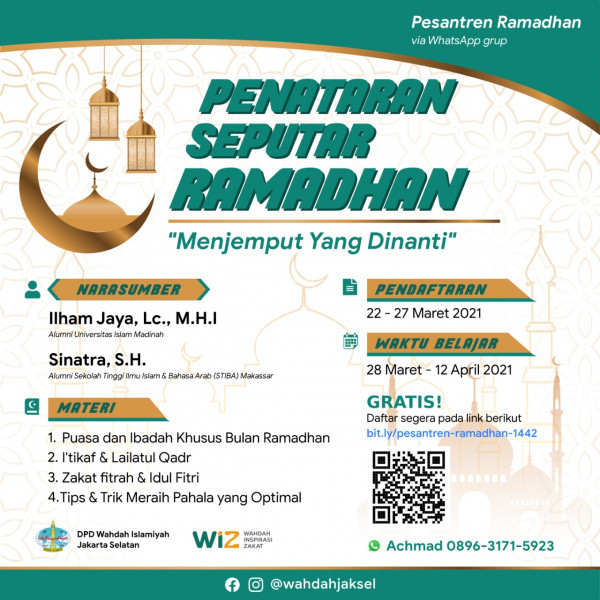 (Info) Menjemput Yang Dinanti  “Pesantren Ramadhan"