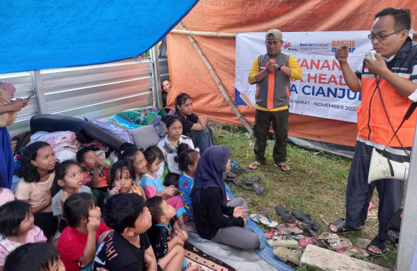 Bantu Korban Gempa Cianjur, Amanah Bakrie Dirikan Posko