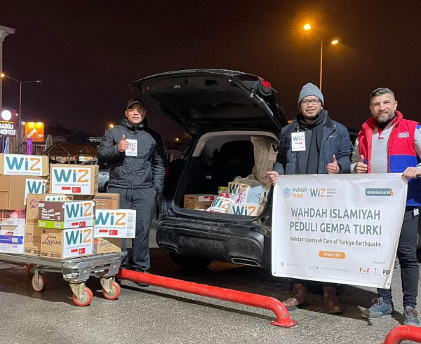 Relawan WIZ di Turki Antar Bantuan ke Lima Desa di Kahraman Maraz dan Kamp Nurgadi di Gaziantep
