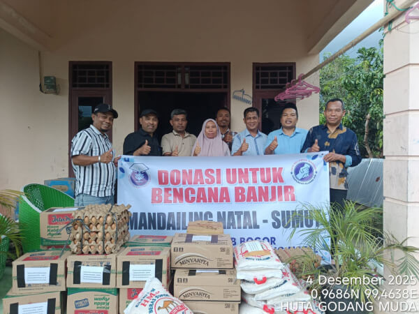 DPC HA IPB Madina dan ARM HA IPB Salurkan Bantuan Pangan ke Mandailing Natal