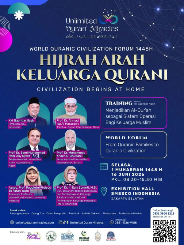 WQCF 1448 H di Jakarta Hadirkan Ulama dan Akademisi Dunia Bahas Keluarga Qurani