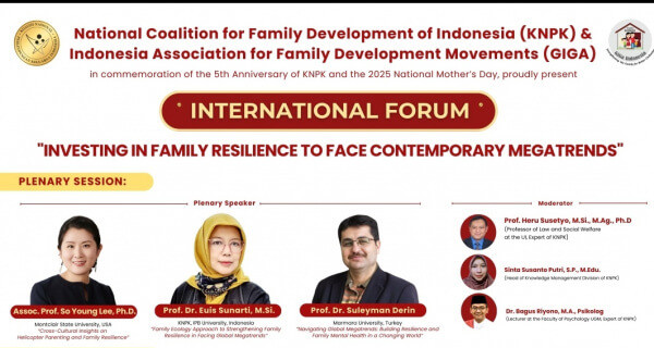 KNPK Indonesia Selenggarakan International Discussion Forum On Families (IDFF) 2025
