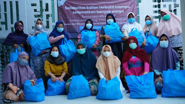 LAZ Al Azhar dan Kitabisa.com Terus Distribusikan Paket Sembako untuk Keluarga Terdampak  Pandemi