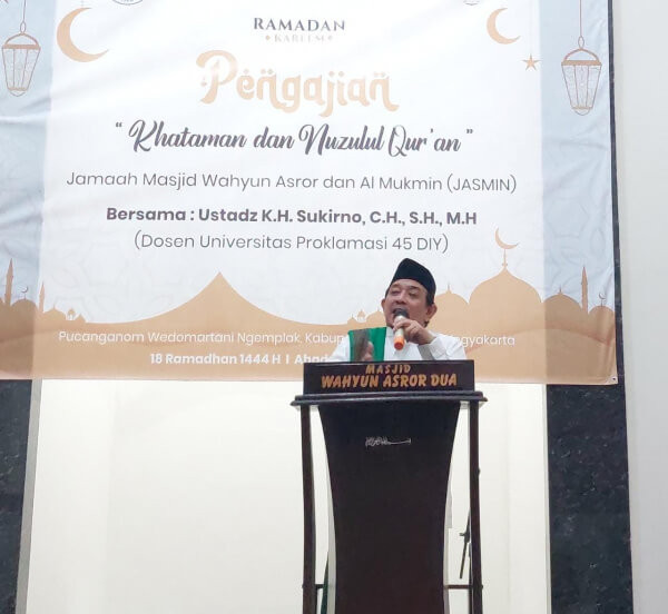 Warga Pucanganom Yogyakarta Sukses Adakan Khataman dan Nuzulul Quran di Masjid Wahyun Asror