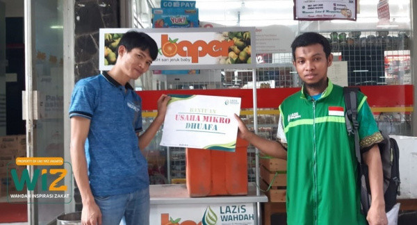 WIZ Jakarta Bantu Modal Usaha Mikro Milik Dhuafa