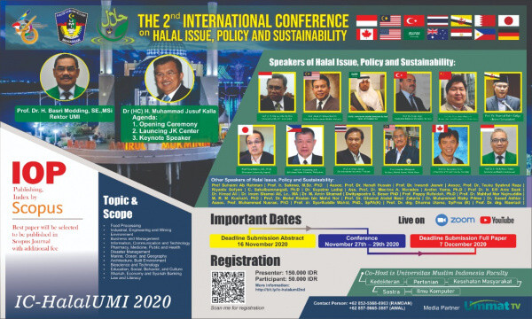 The 2nd International  on Halal Issue, Policy and Sustainability (IC-HalalUMI) 2020